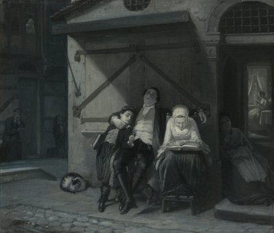 Sabbat-Ruhe auf der Gasse von Moritz Daniel Oppenheim